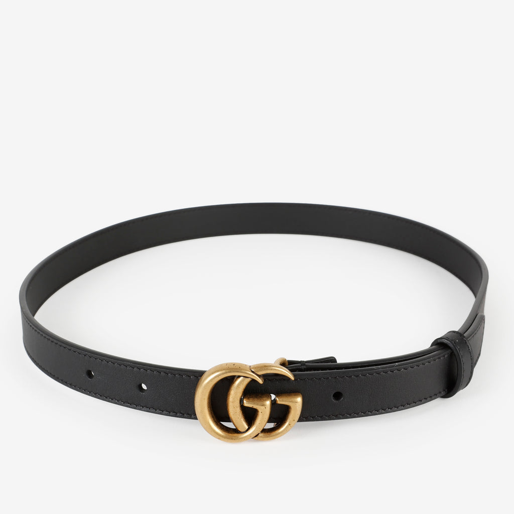 GG Marmont Thin Belt, Black