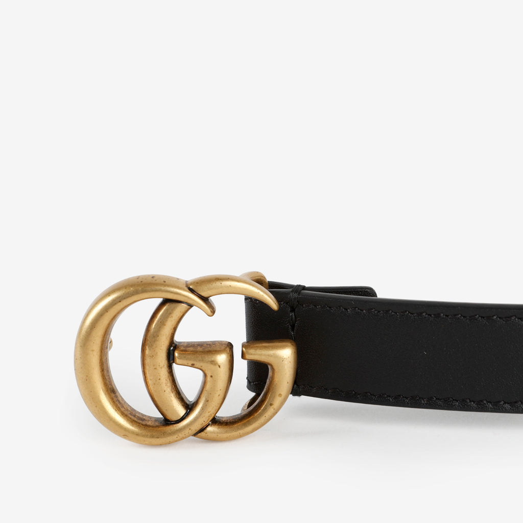 GG Marmont Thin Belt, Black