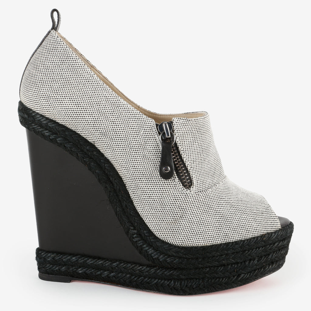 Espadrilles Wedges, Black (40)