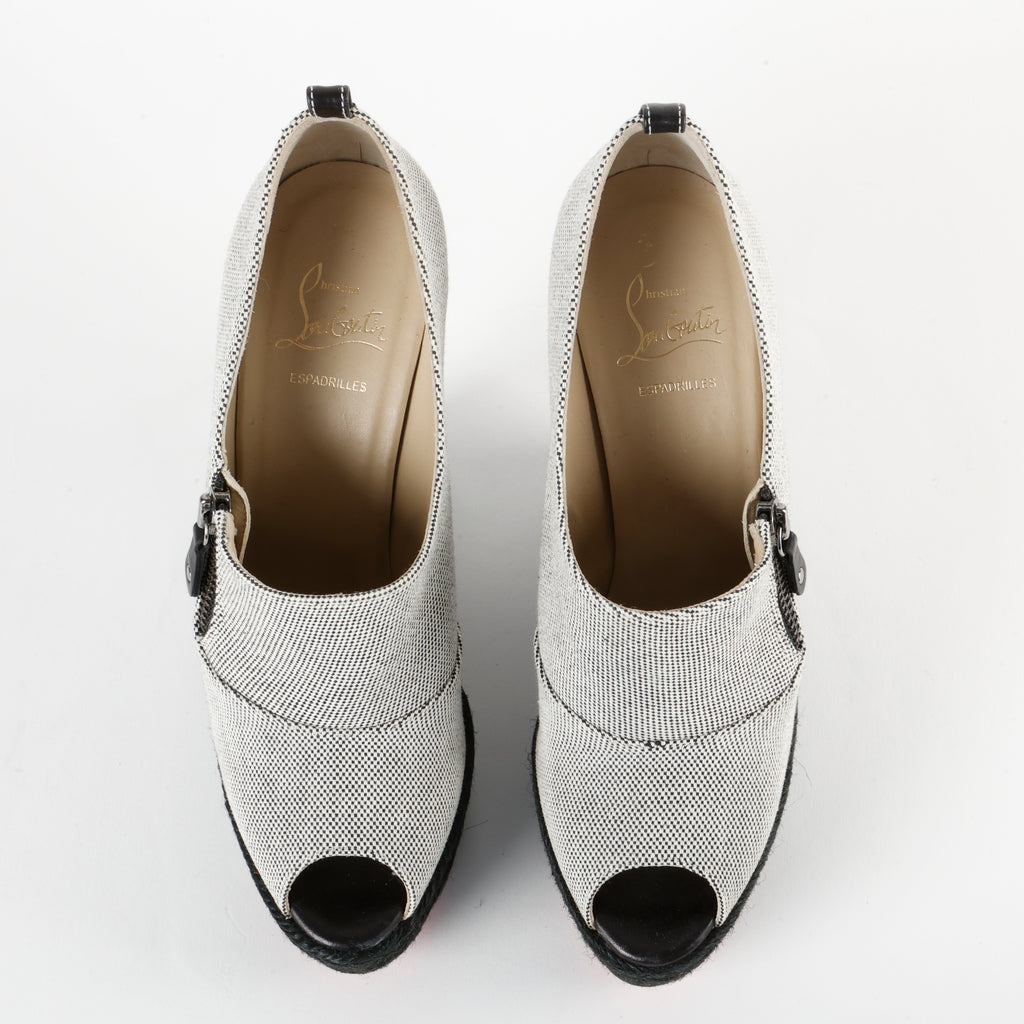Espadrilles Wedges, Black (40)