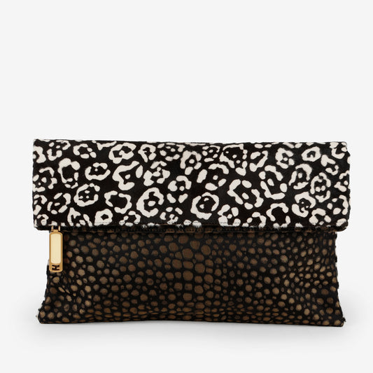 Ponyhair Fold Over Clutch