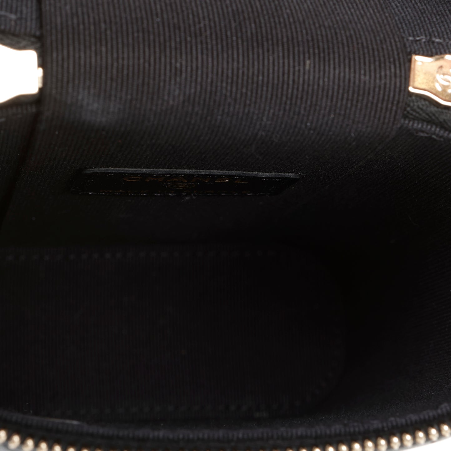 Vanity Top Handle with Chain Quilted Lambskin