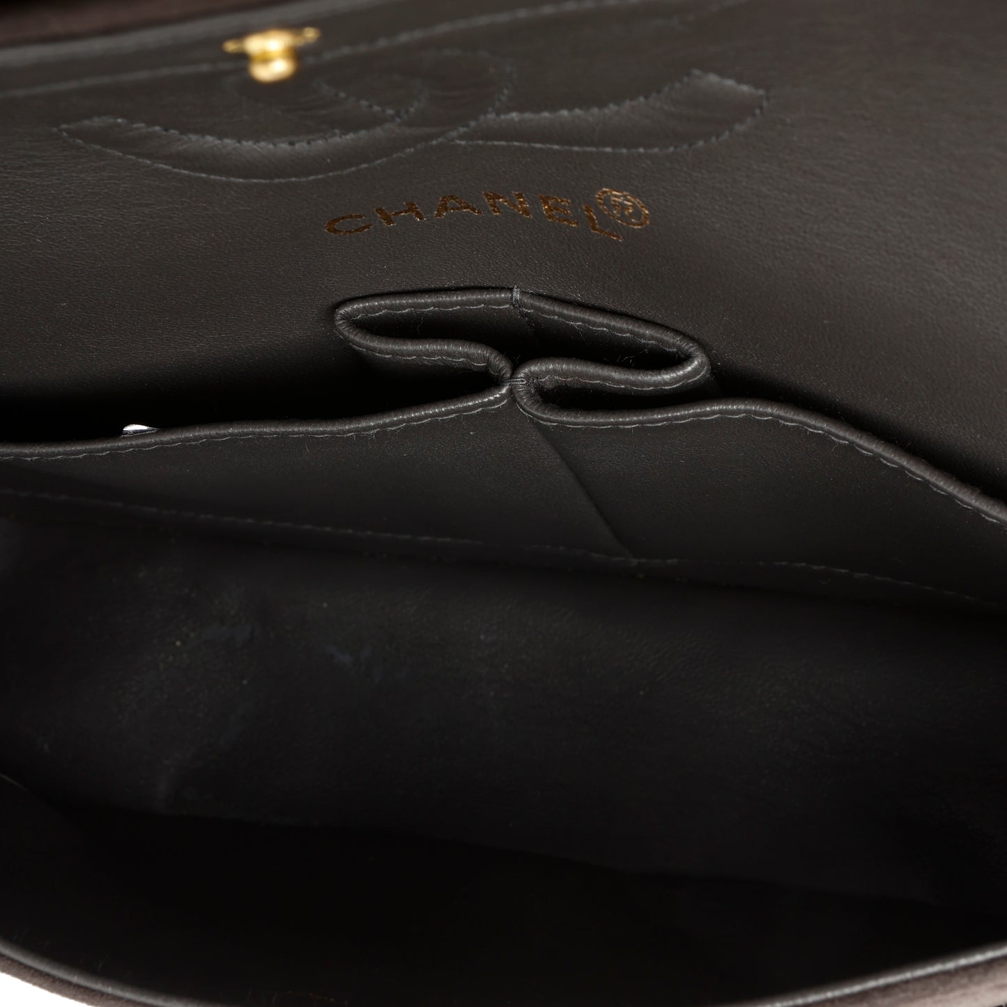 Medium 2.55 Reissue Double Flap, Brown Suede