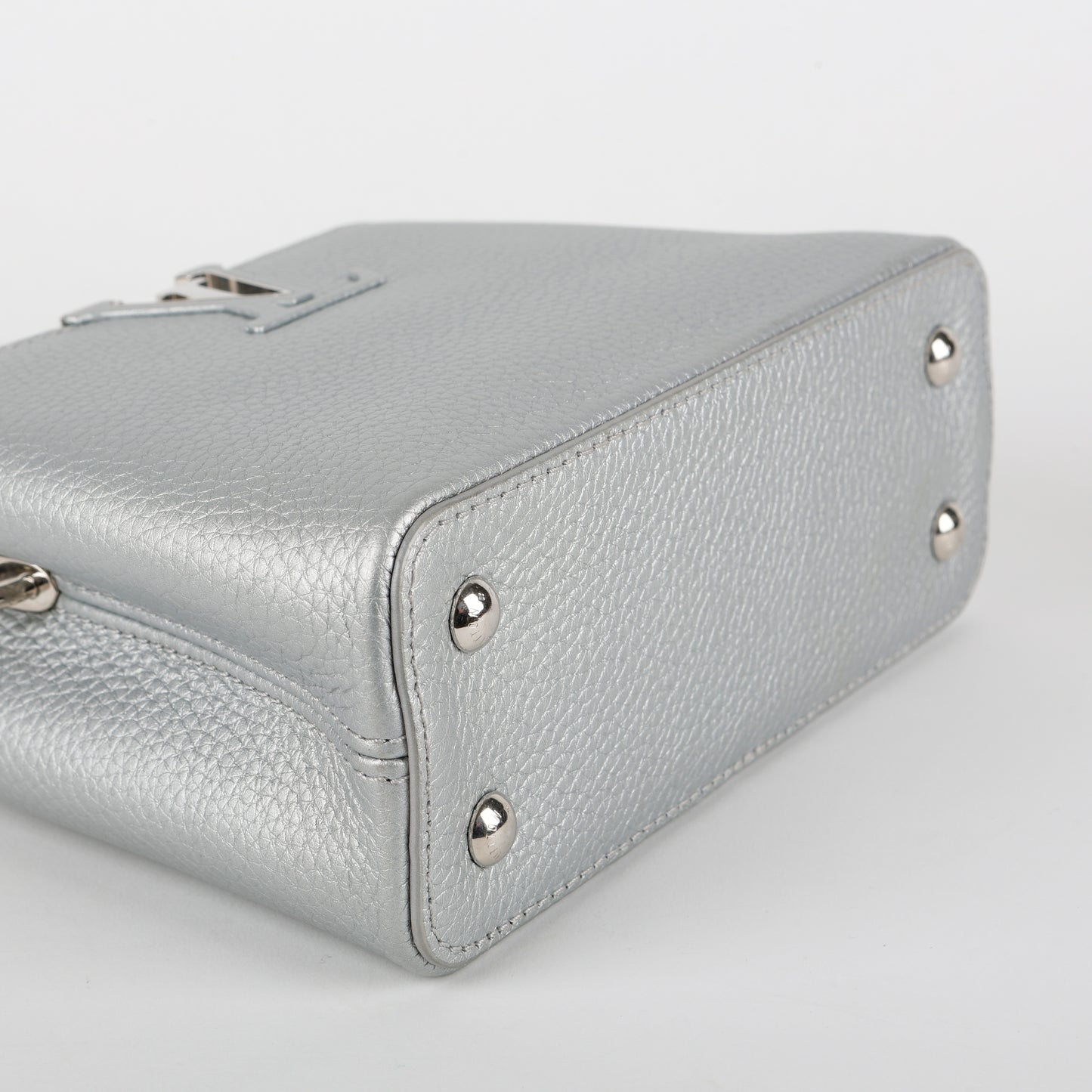 Capucines Mini Silver, Lizard Touch