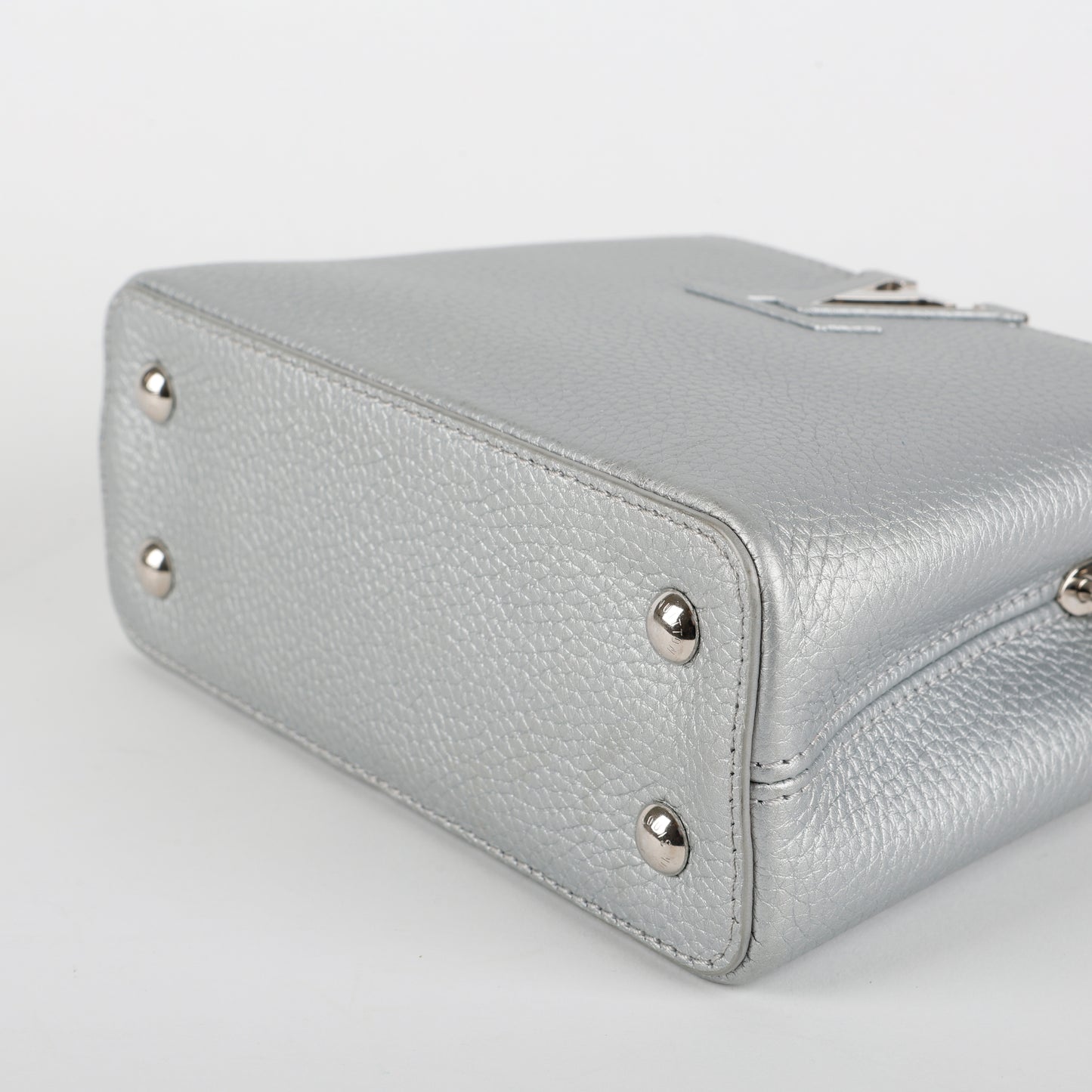 Capucines Mini Silver, Lizard Touch