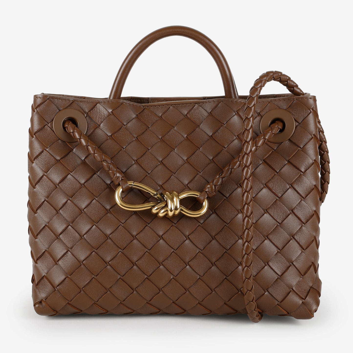 Small Andiamo Shoulder Bag, Sapele Nappa