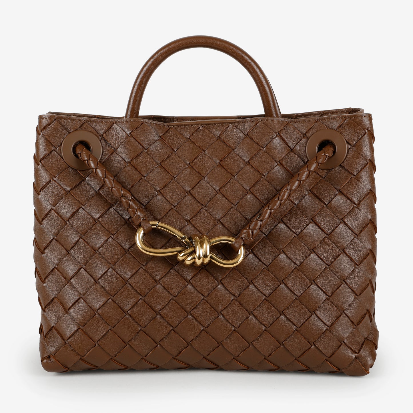 Small Andiamo Shoulder Bag, Sapele Nappa