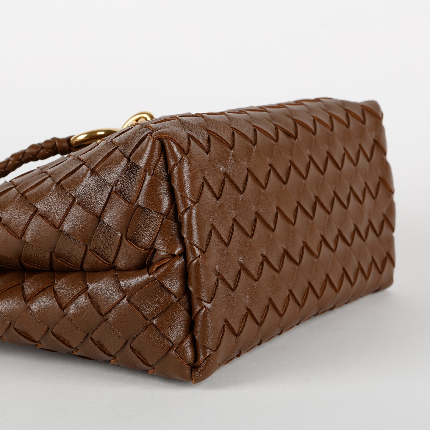 Small Andiamo Shoulder Bag, Sapele Nappa