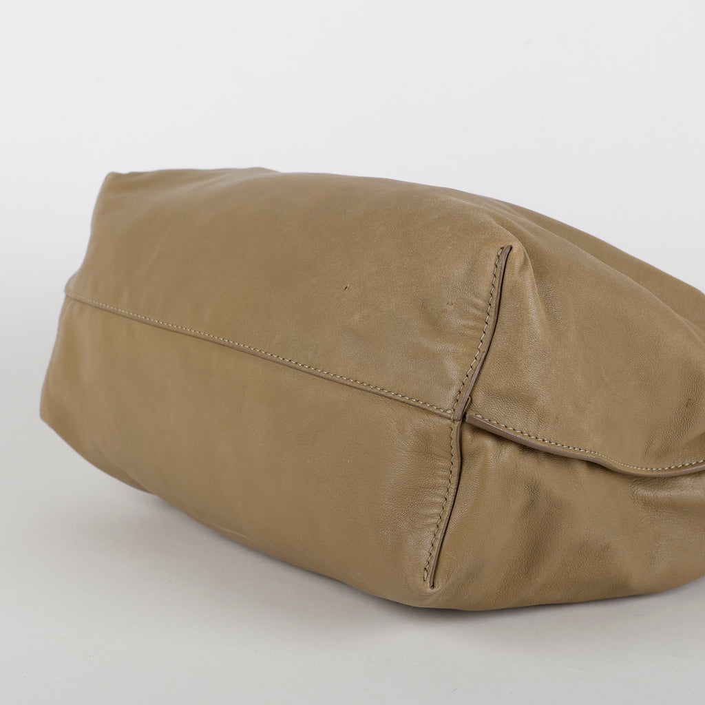 Bourse Bag, Taupe Lambskin