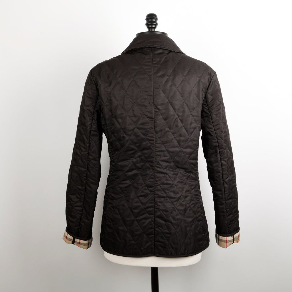 Quilted Barn Jacket, Black Size:S