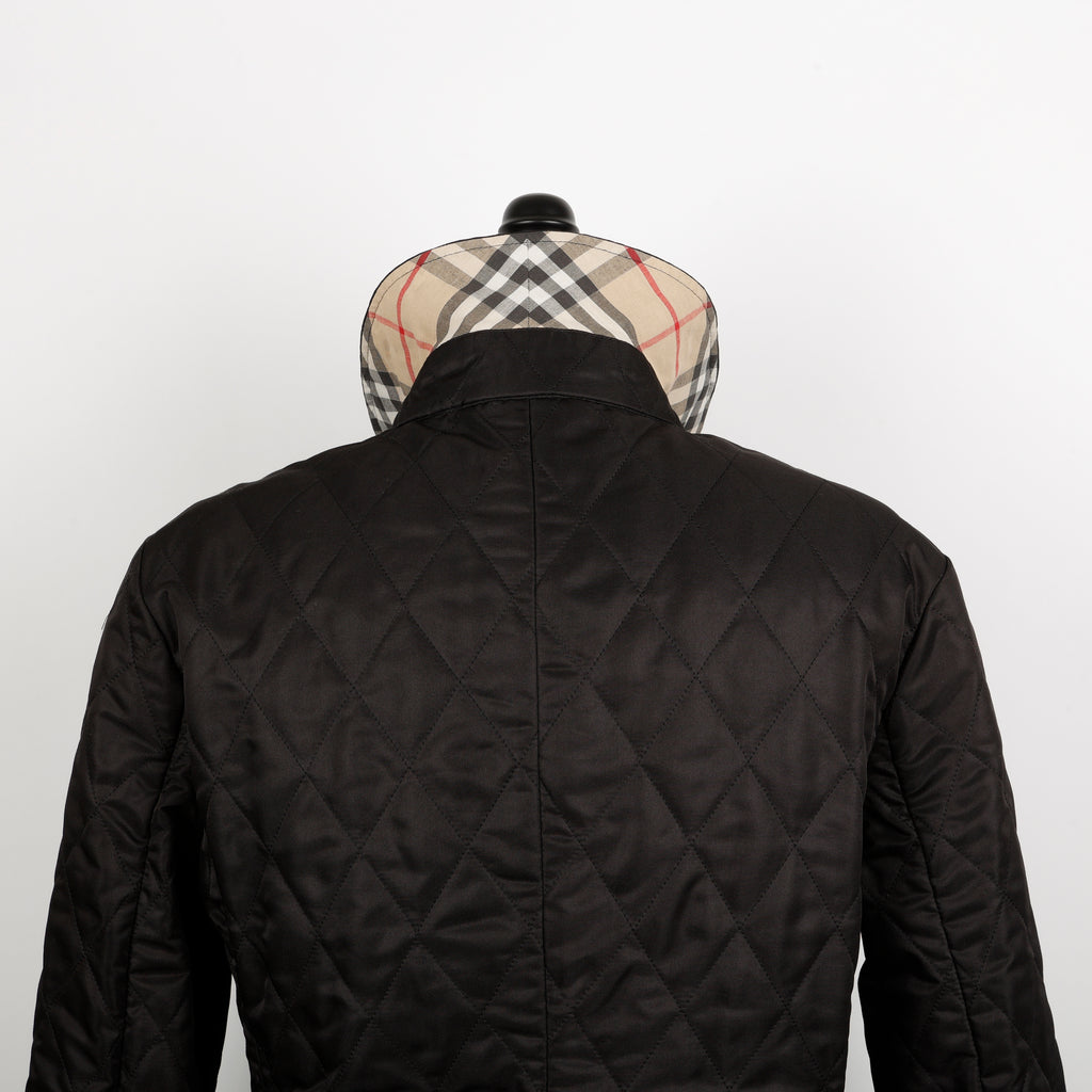 Quilted Barn Jacket, Black Size:S
