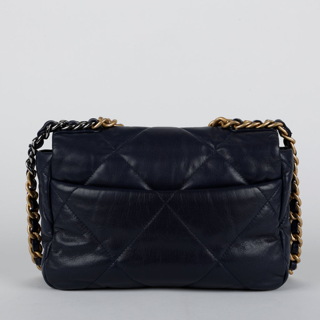 Lambskin Small 19, Navy Blue