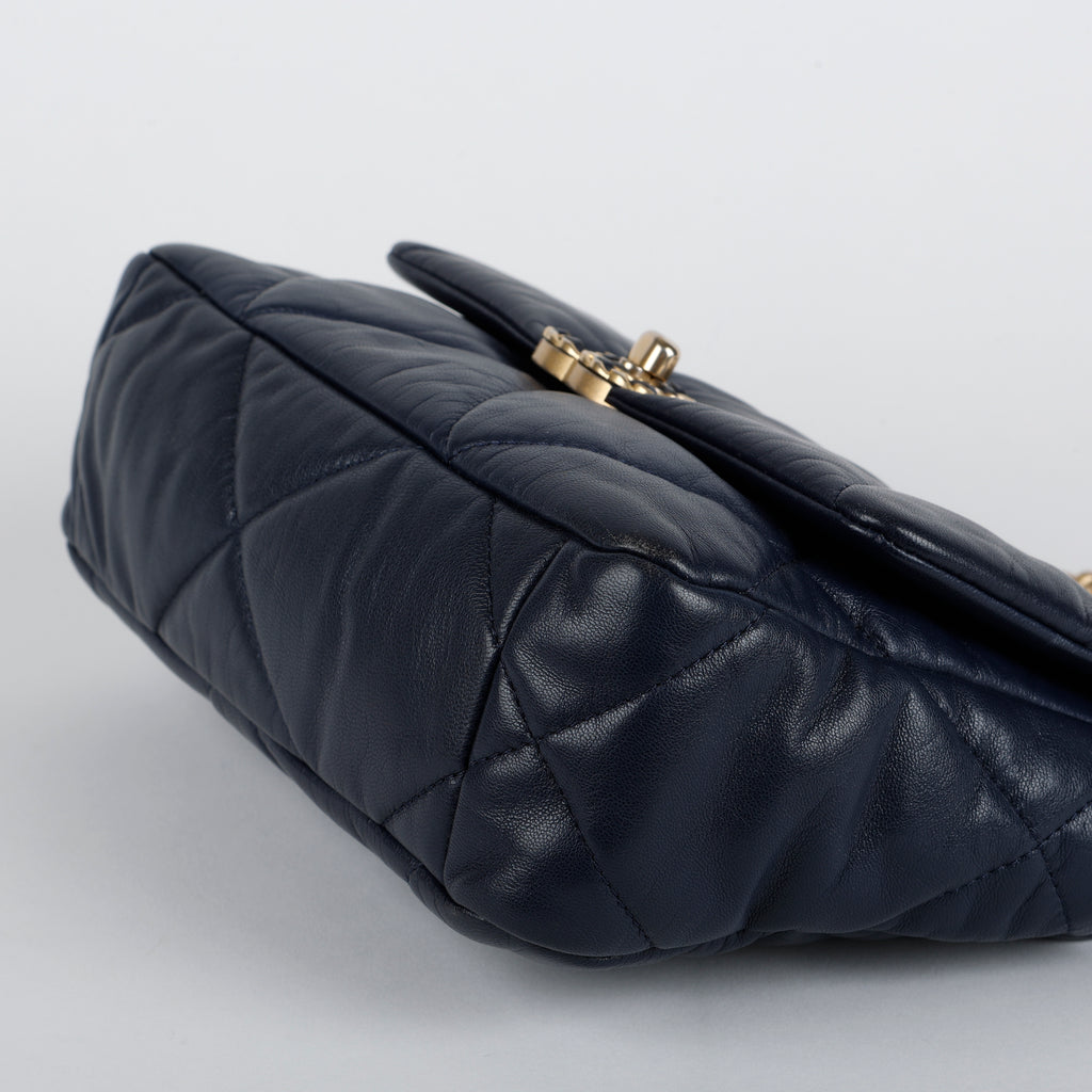 Lambskin Small 19, Navy Blue