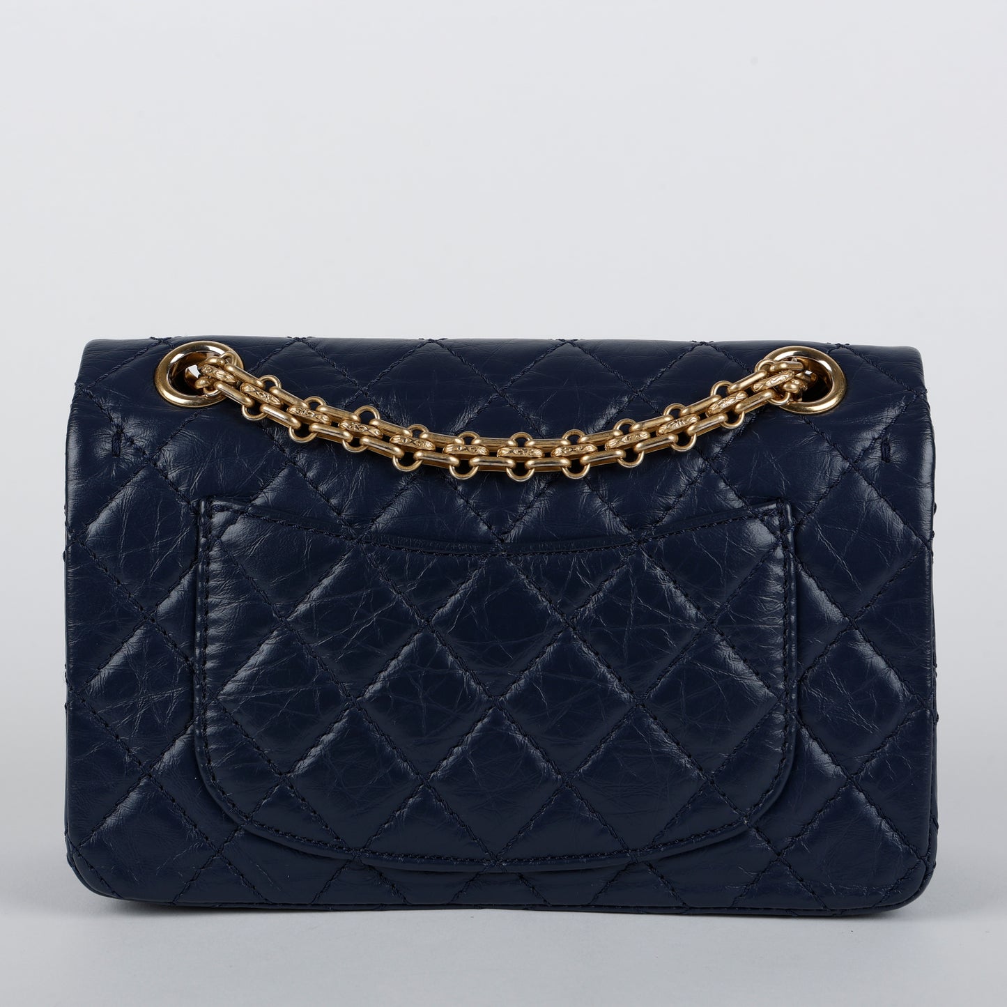 2.55 Mini Reissue, Navy Blue Aged Calfskin