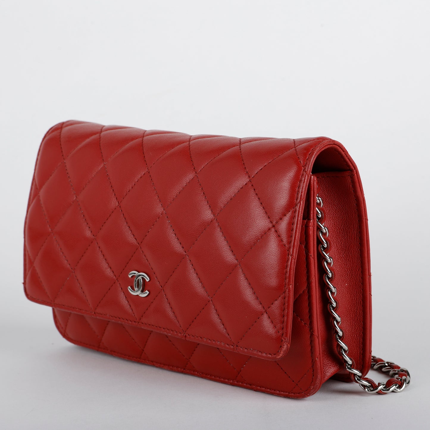 Wallet on Chain, Red Lambskin