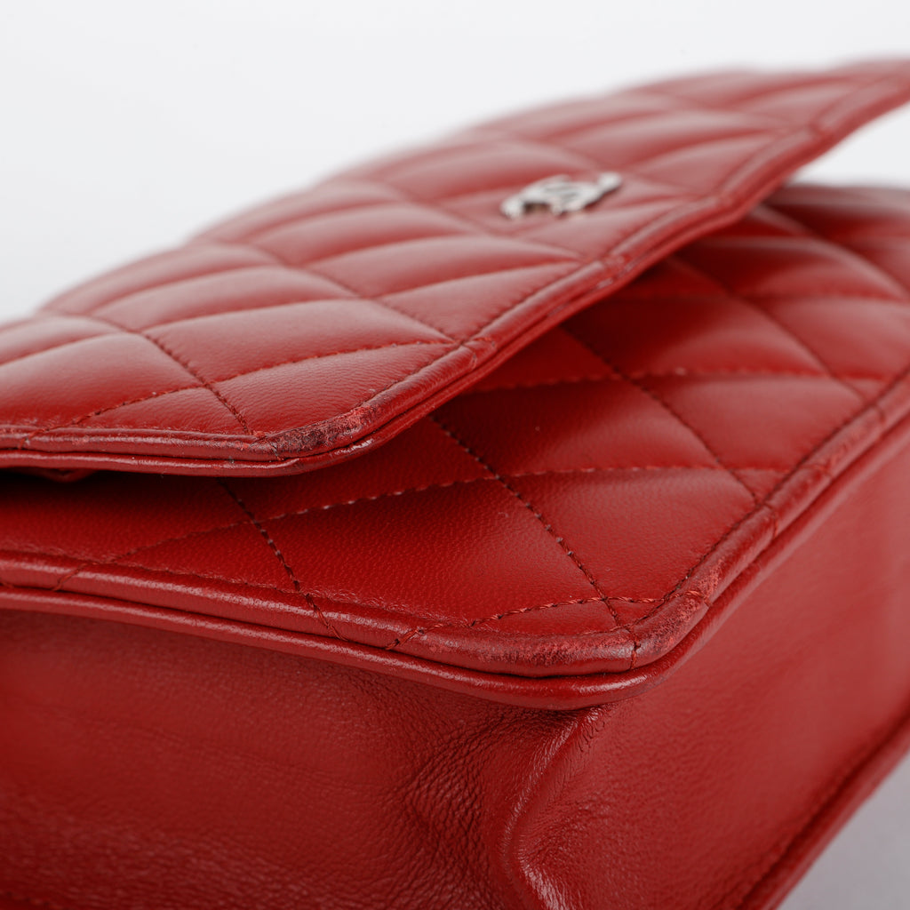 Wallet on Chain, Red Lambskin