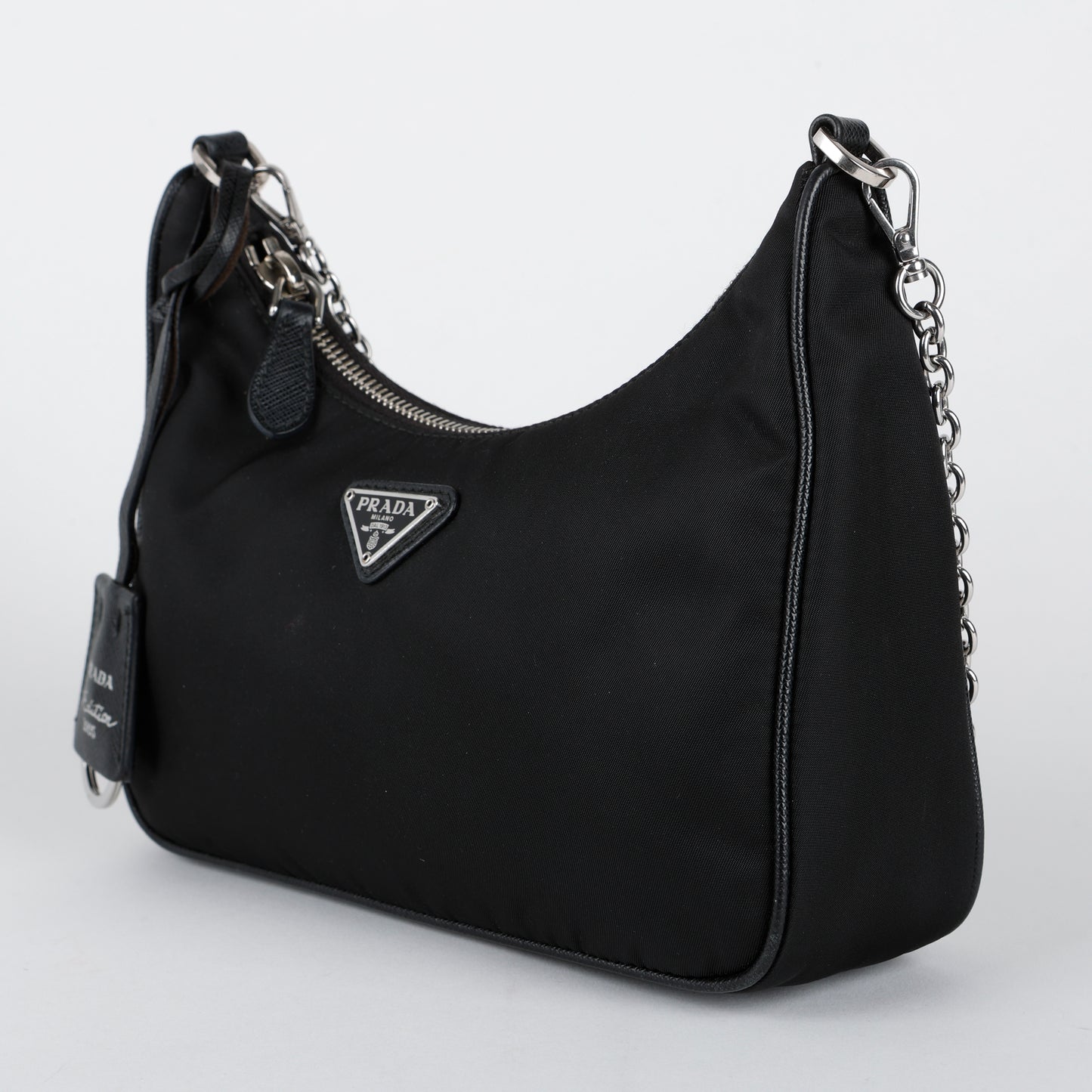 Re-Edition 2005 Re-Nylon Crossbody, Black