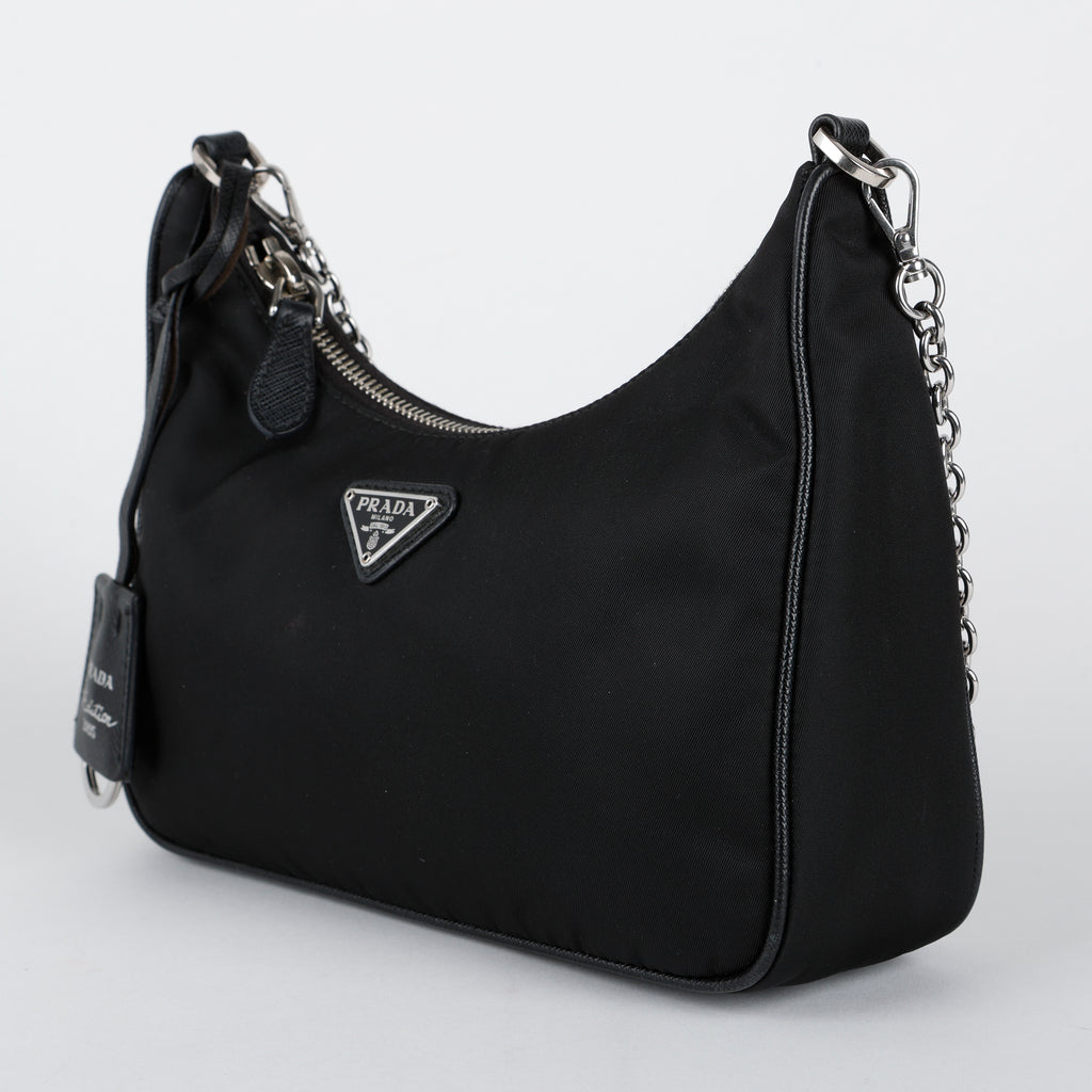 Re-Edition 2005 Re-Nylon Crossbody, Black