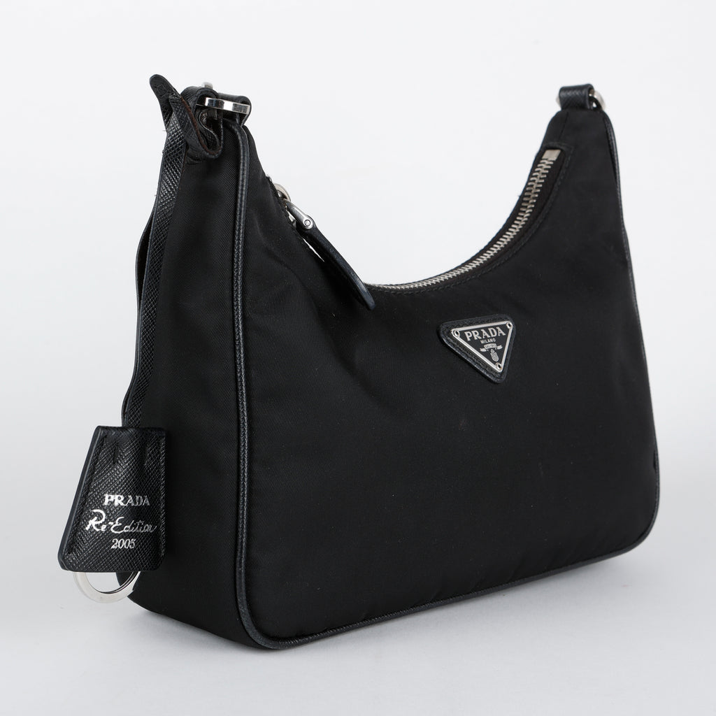 Re-Edition 2005 Re-Nylon Crossbody, Black