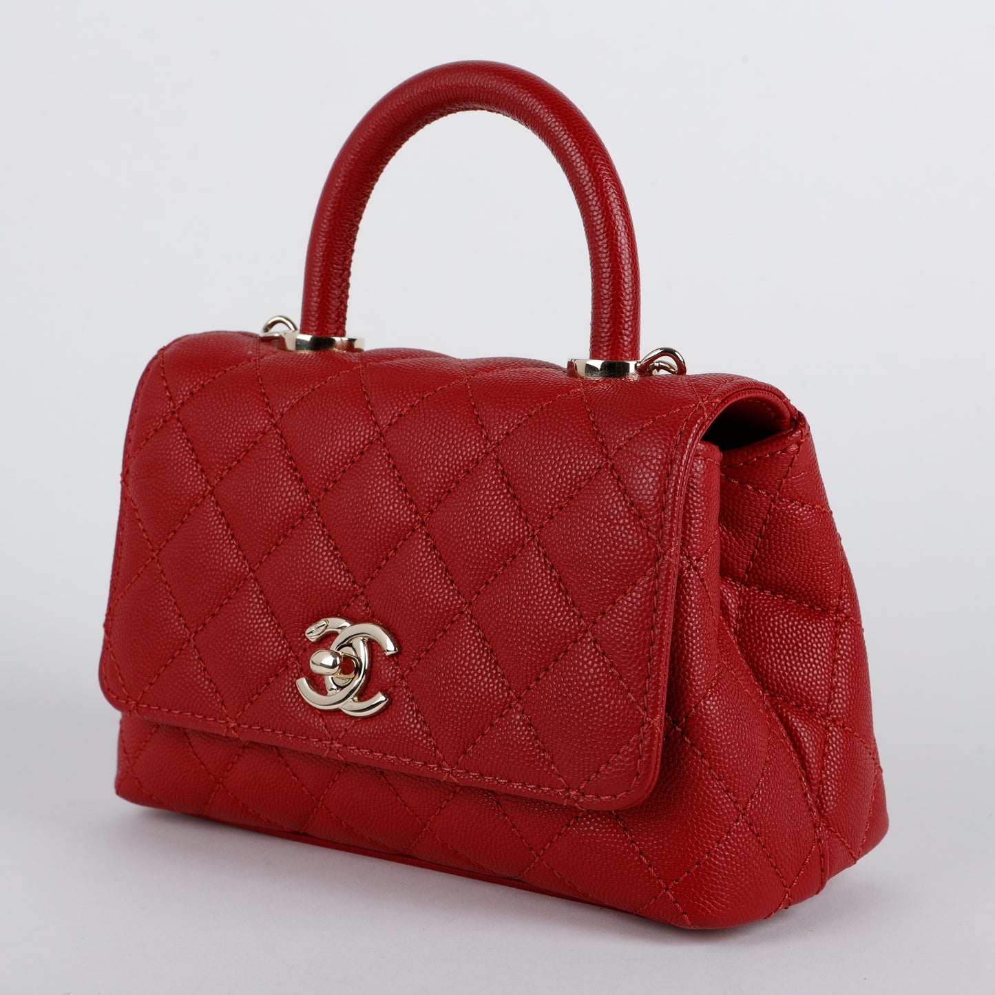 Mini Coco Handle, Red Caviar