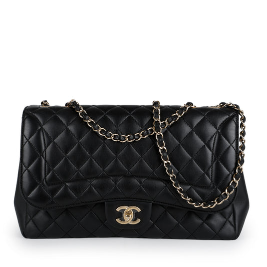 Mademoiselle Chic Flap Bag, Black