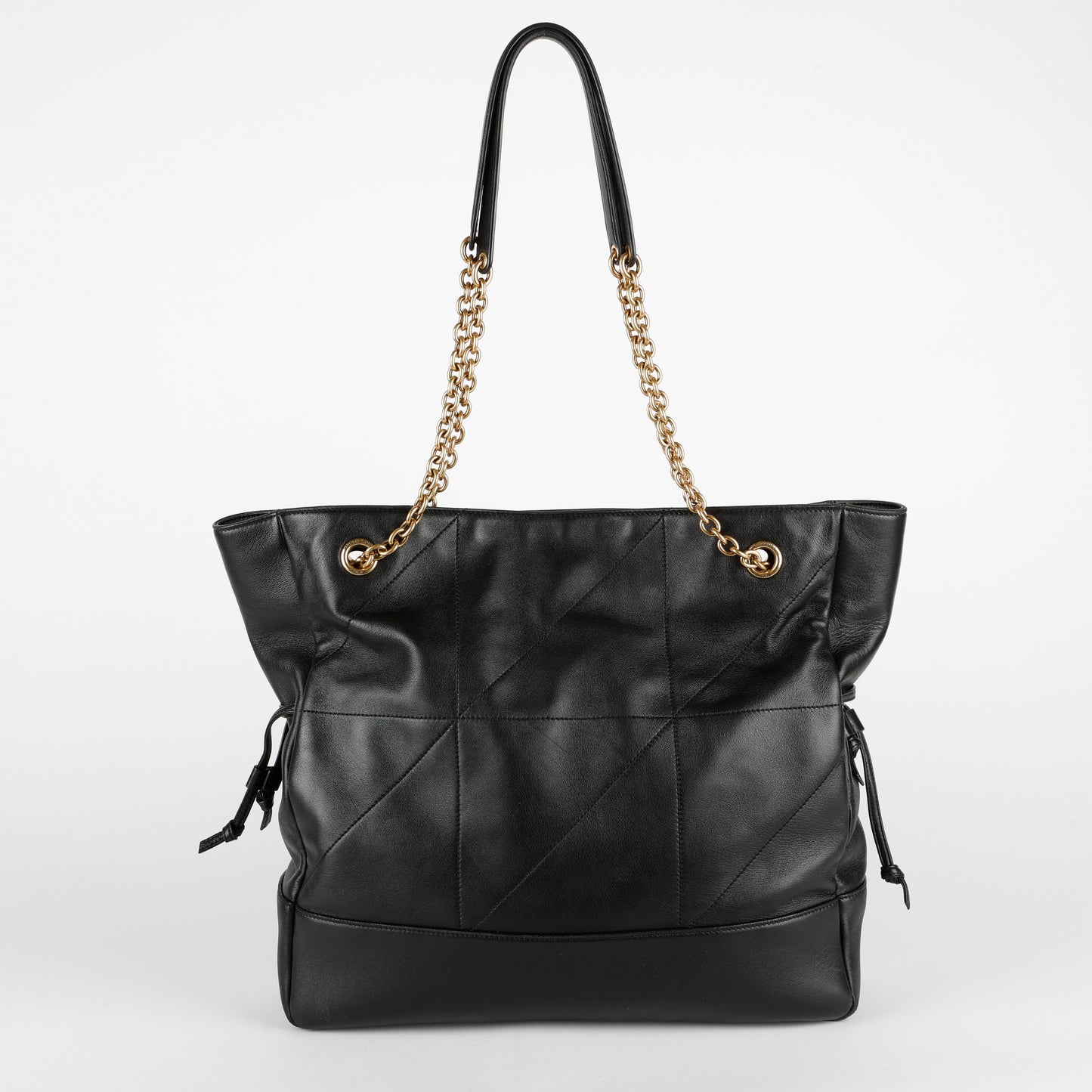 Medium Jamie Shopper, Black Calfskin