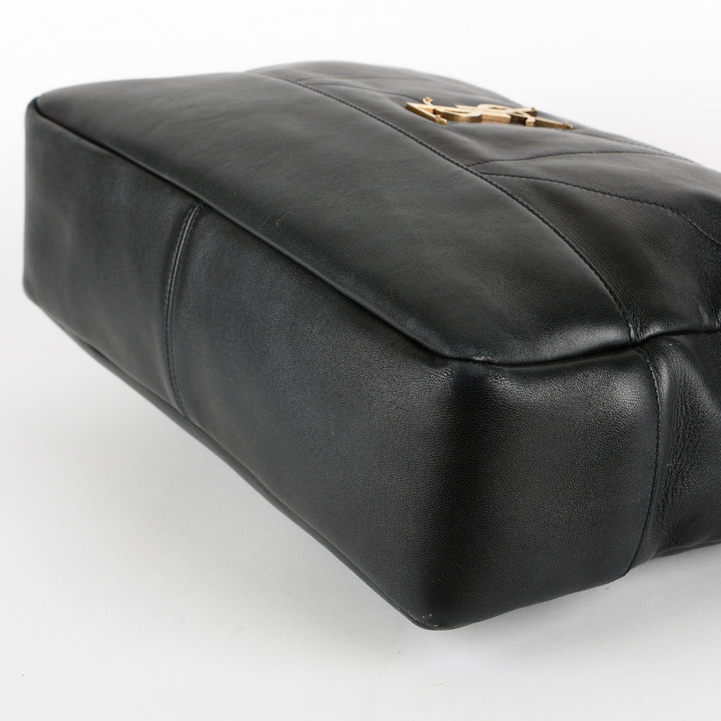 Medium Jamie Shopper, Black Calfskin