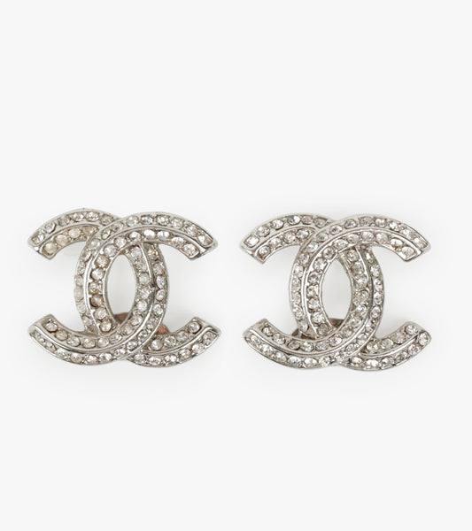 CC Silver Crystal Studs