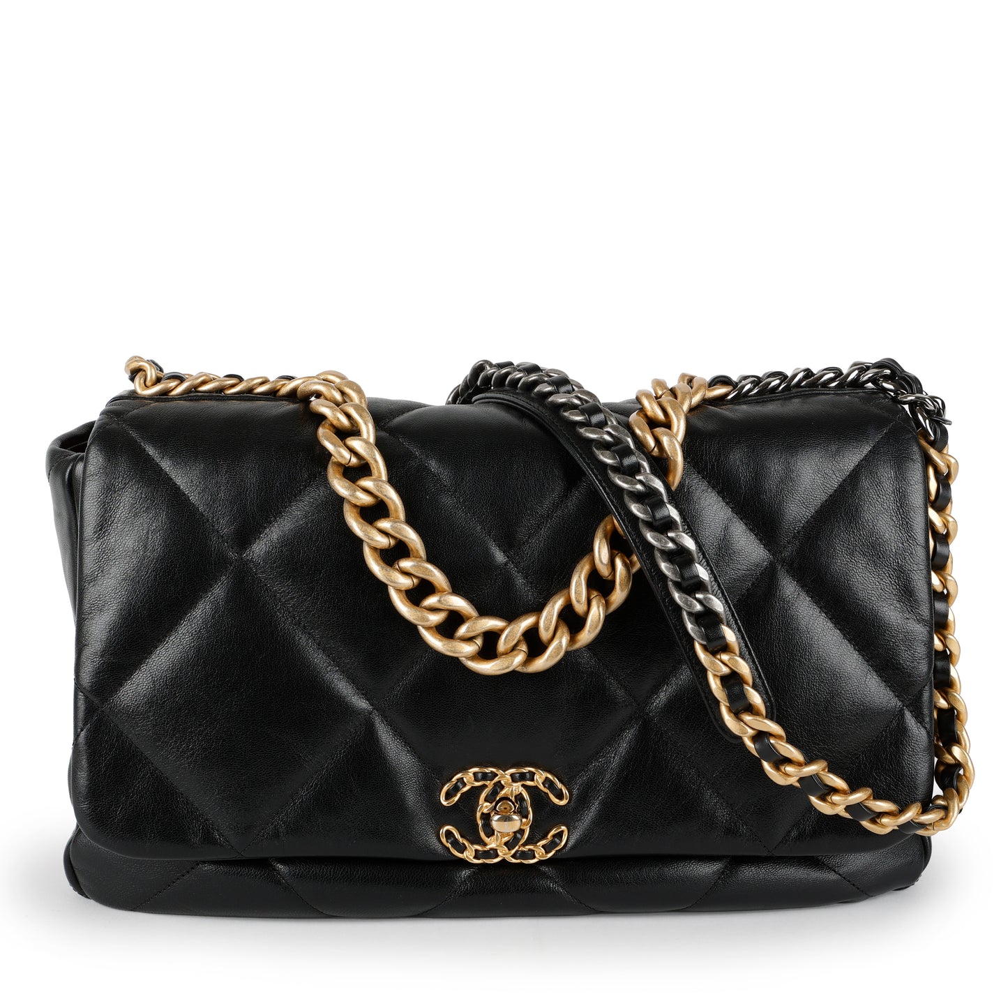 Maxi 19, Black Lambskin