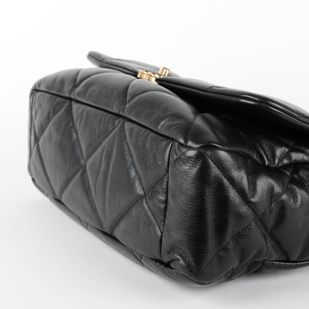 Maxi 19, Black Lambskin