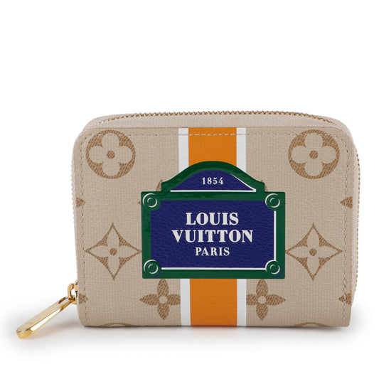 Zip Coin Purse, Monopaname Beige Ocher