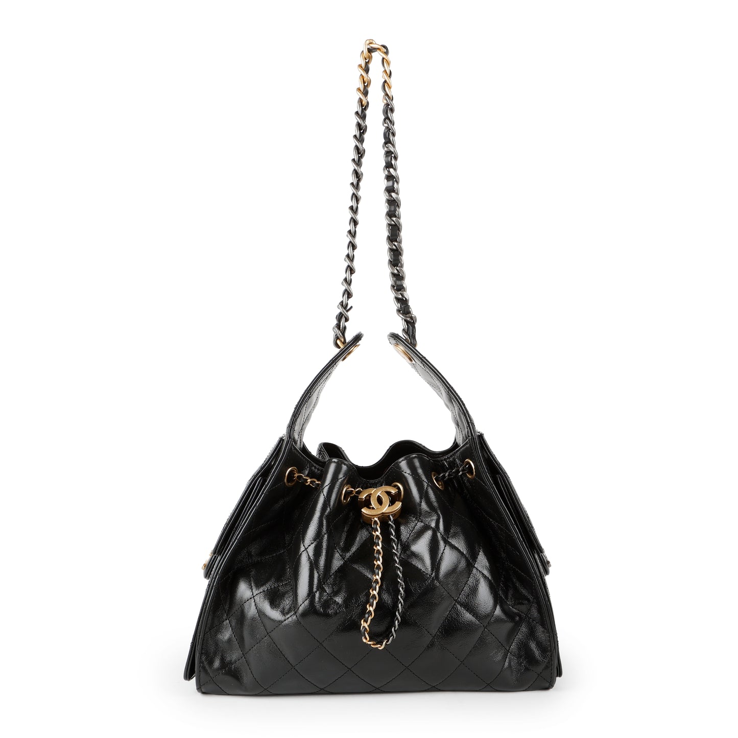 Small 25, Black Calfskin