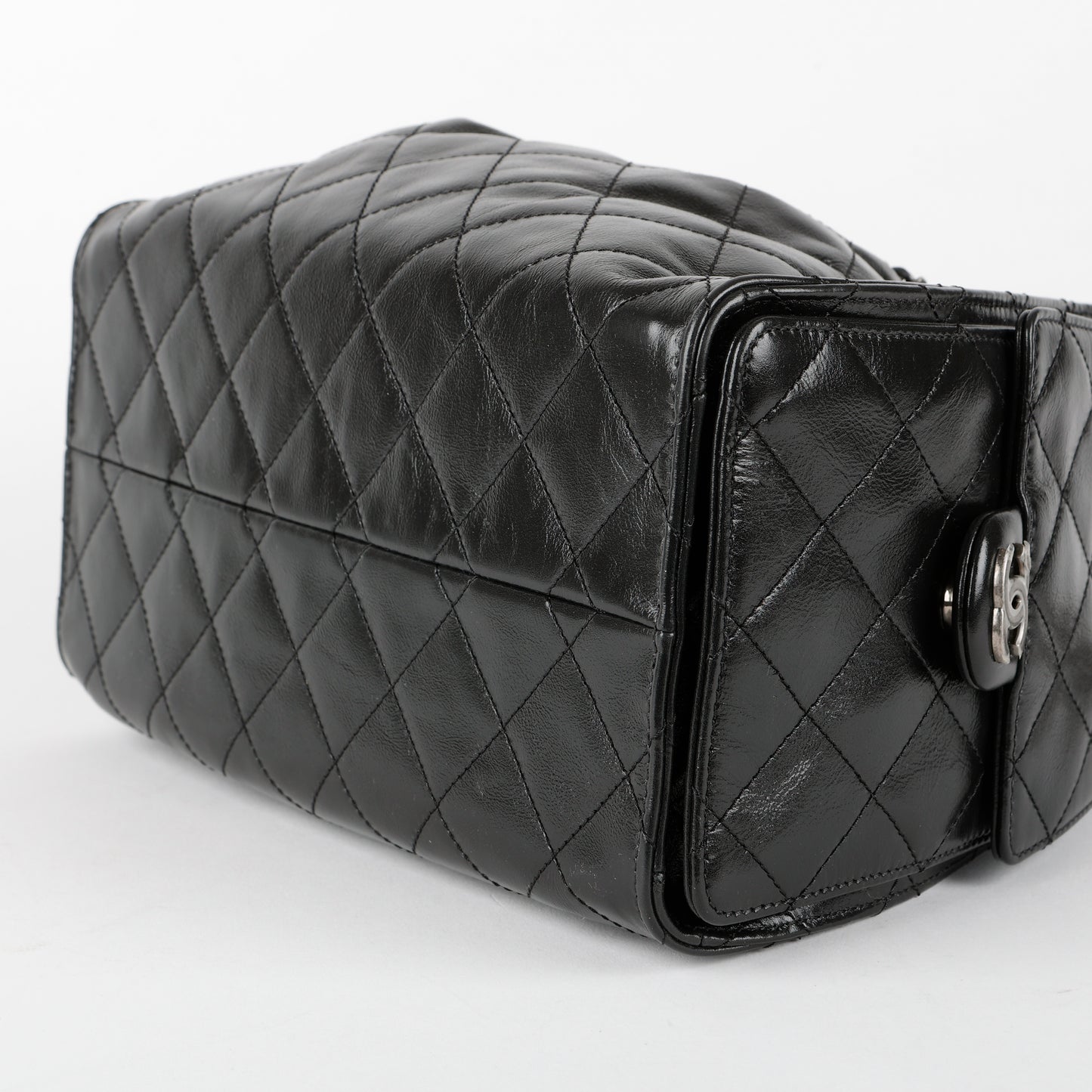 Small 25, Black Calfskin