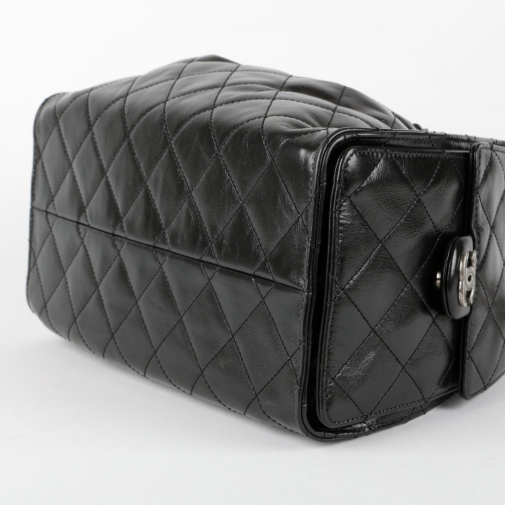 Small 25, Black Calfskin