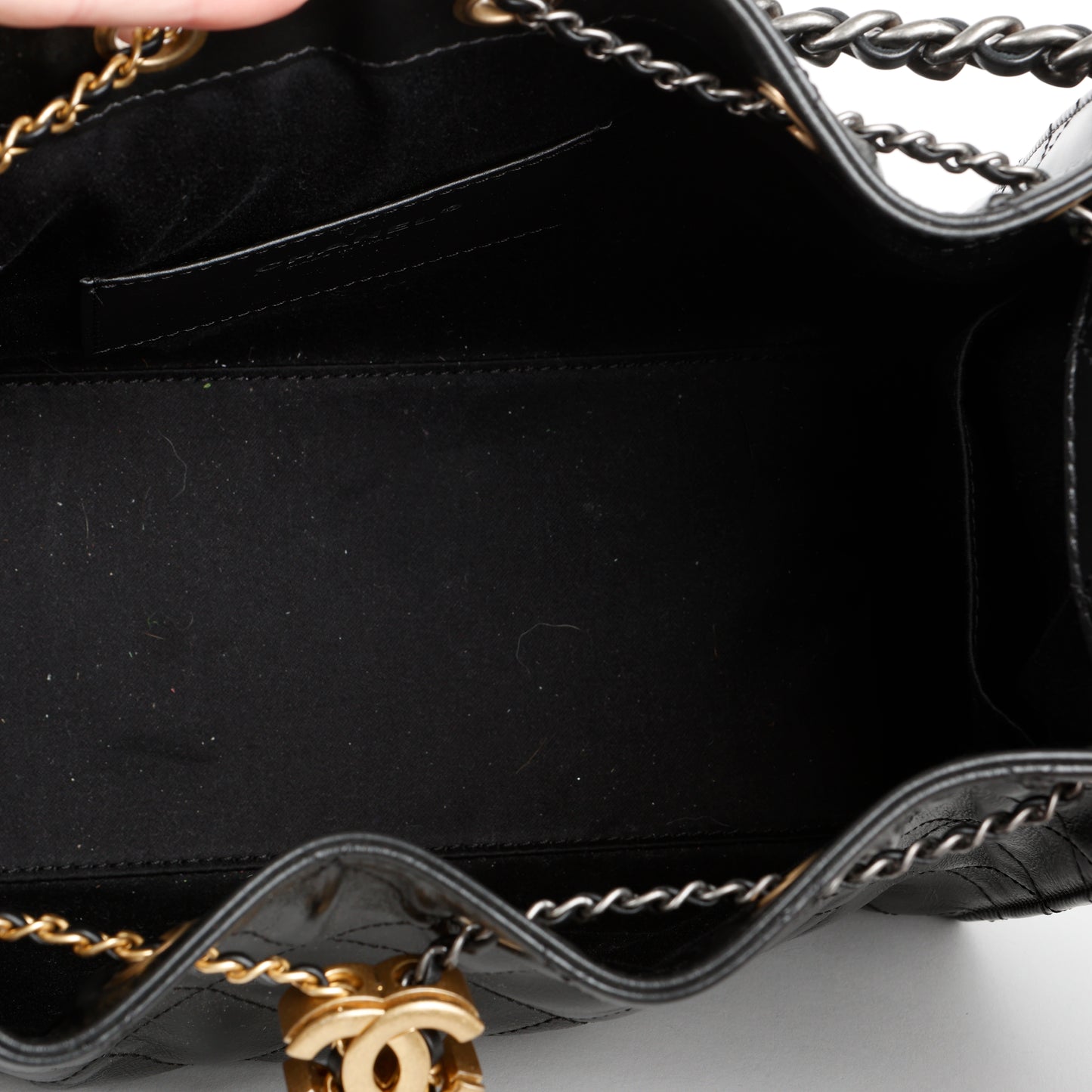 Small 25, Black Calfskin