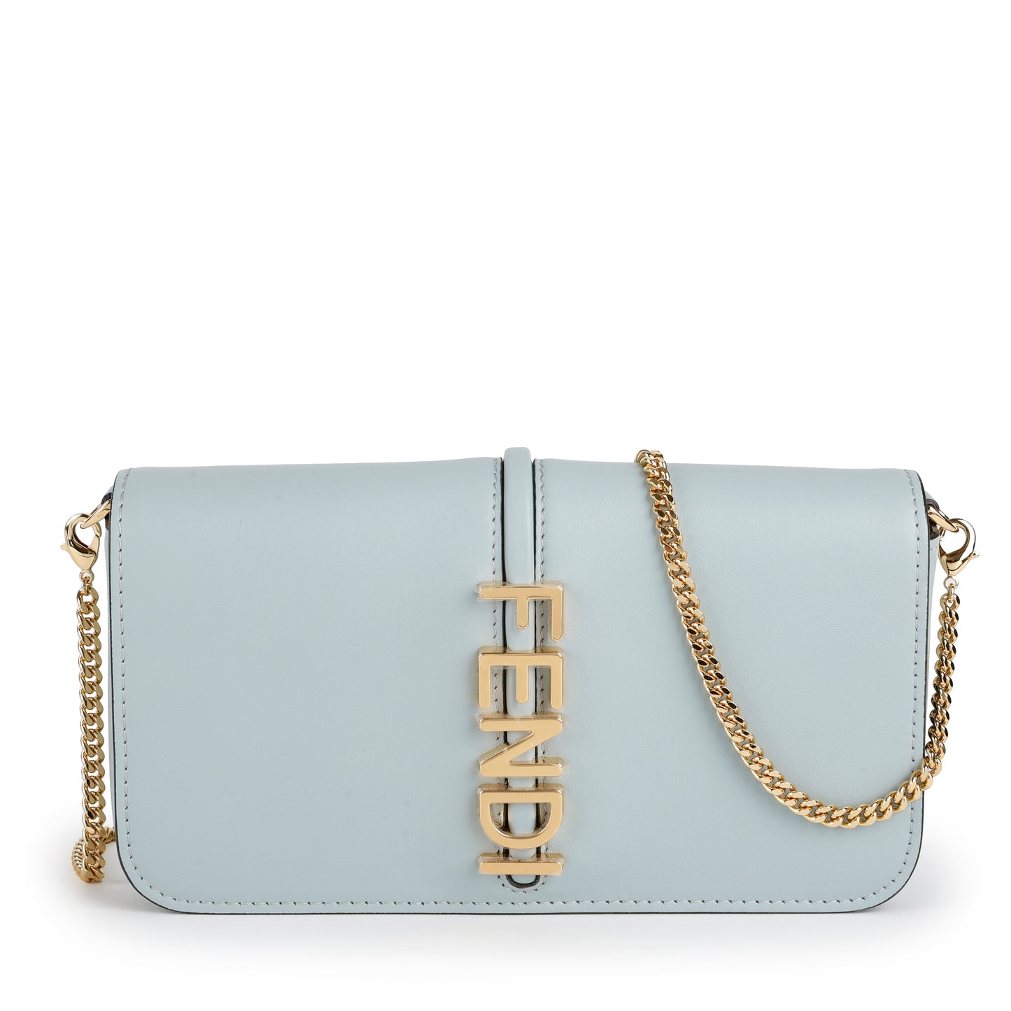 Fendigraphy Wallet on Chain, Light Blue