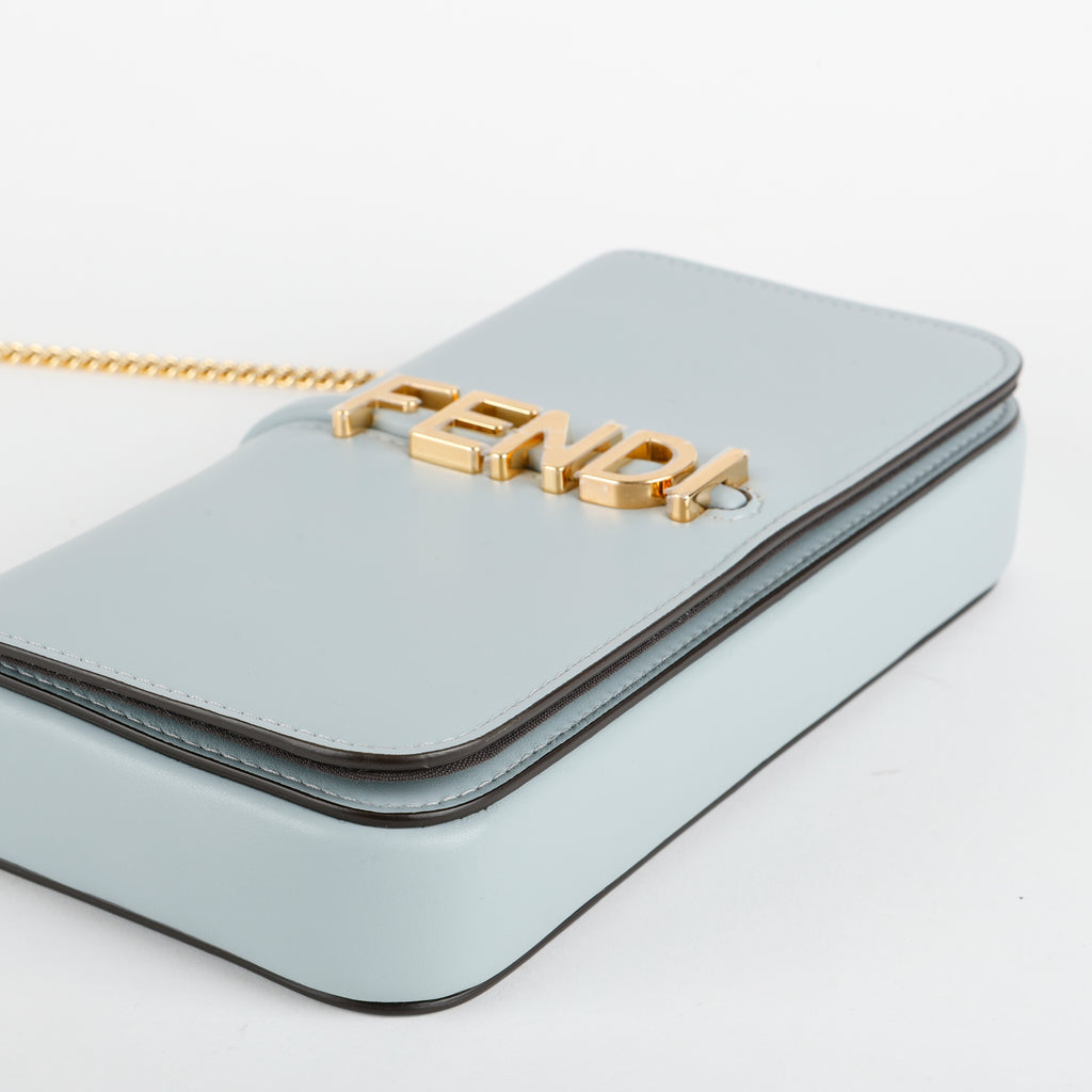 Fendigraphy Wallet on Chain, Light Blue