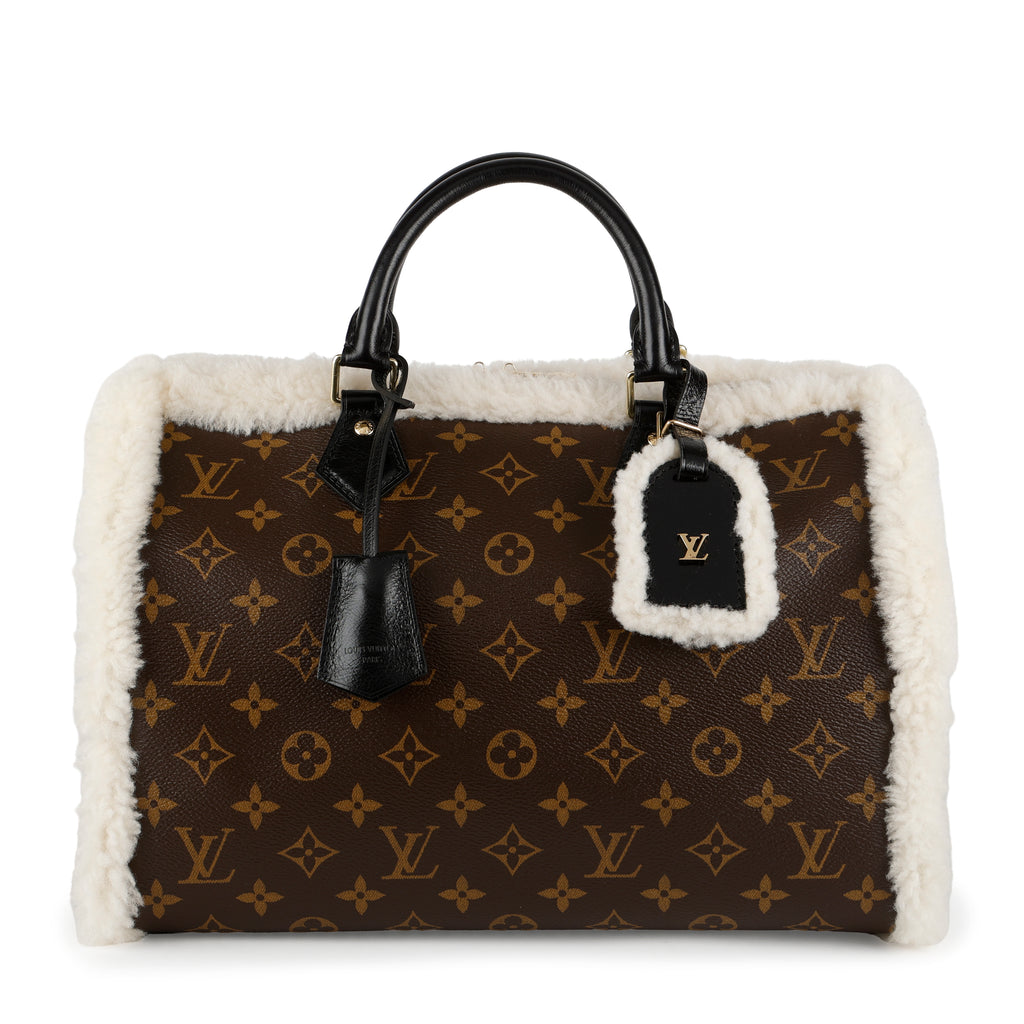 Soft Speedy 30 Teddy, Monogram