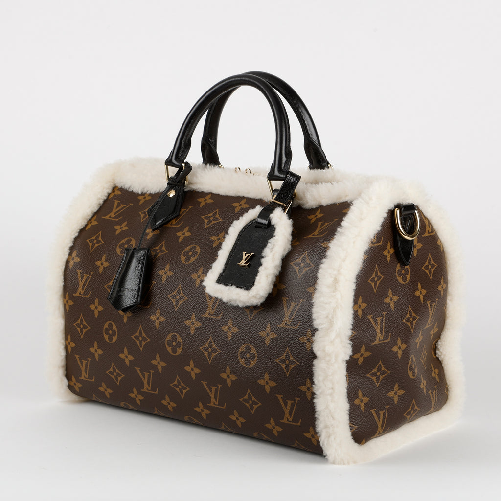 Soft Speedy 30 Teddy, Monogram
