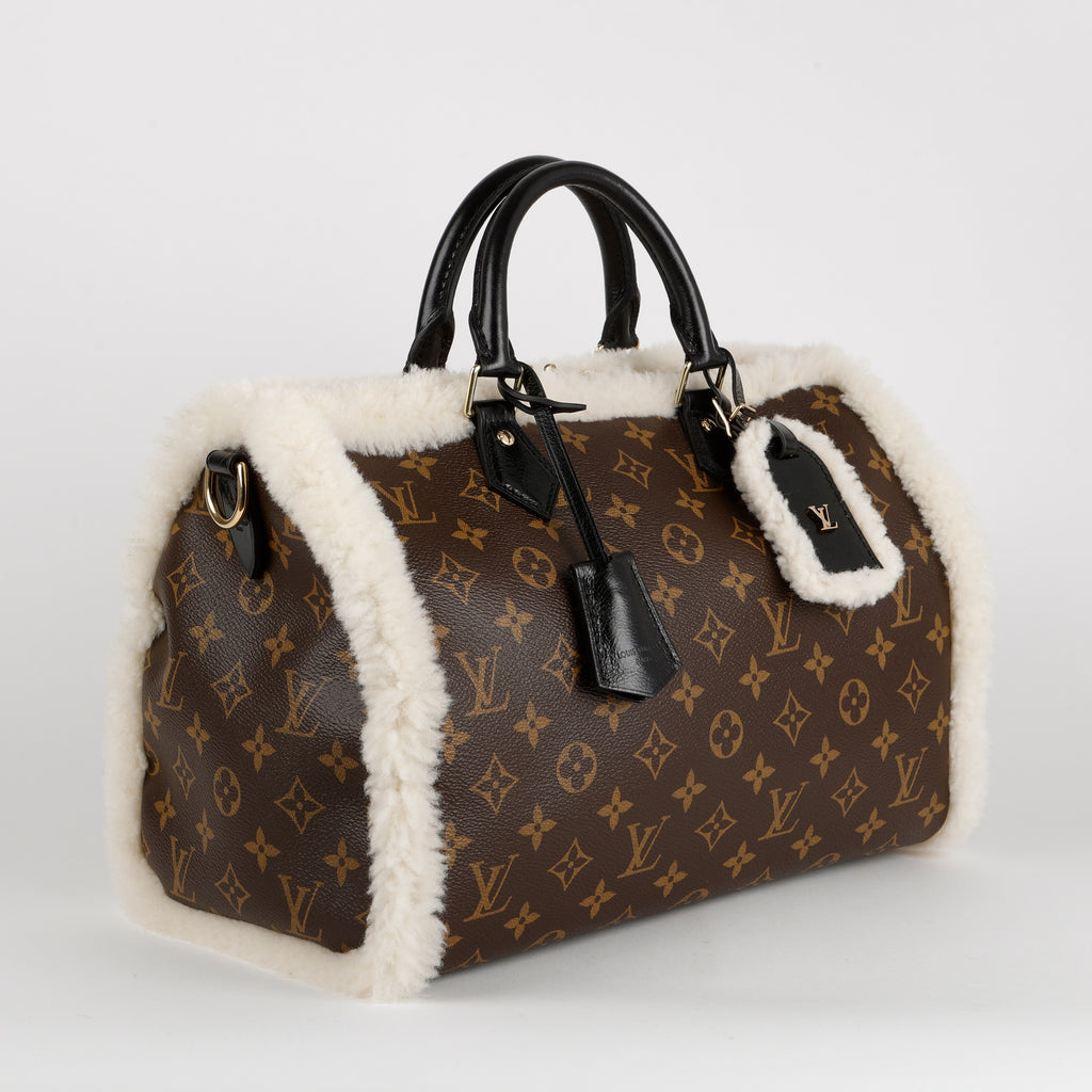 Soft Speedy 30 Teddy, Monogram