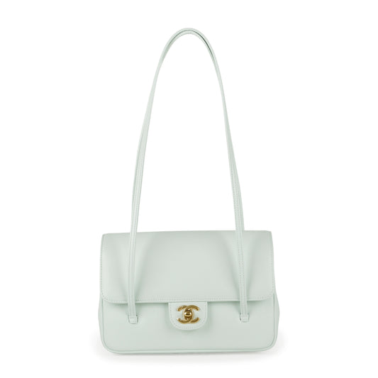 Small Preppy Coco, Mint Blue Caviar