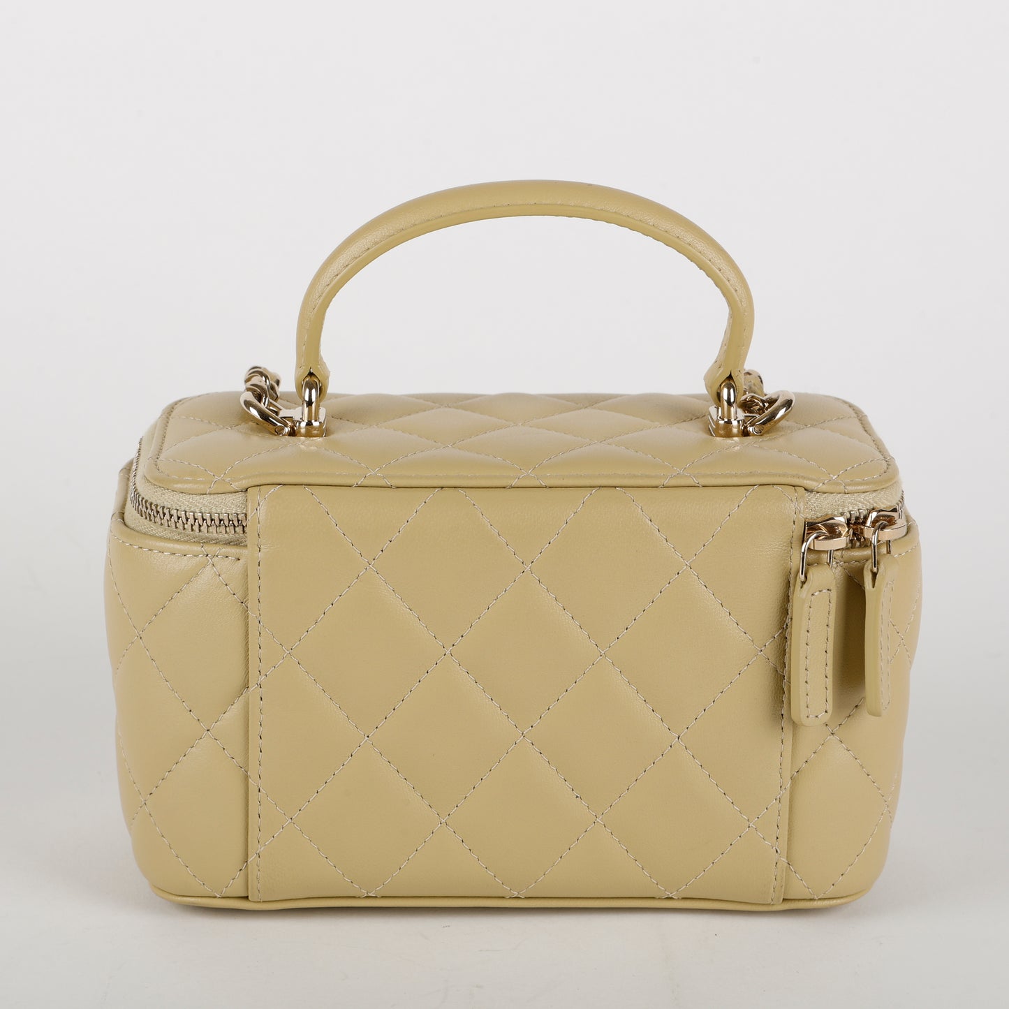 Classic Top Handle Vanity, Olive Yellow