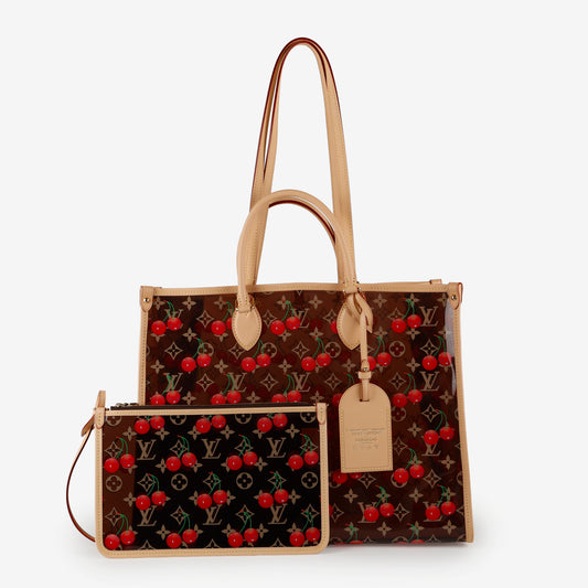 LV X TM OnTheGo GM, Clear Monogram Cerises