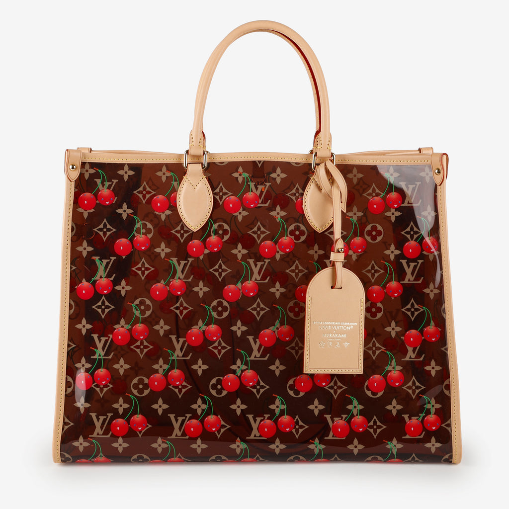 LV X TM OnTheGo GM, Clear Monogram Cerises