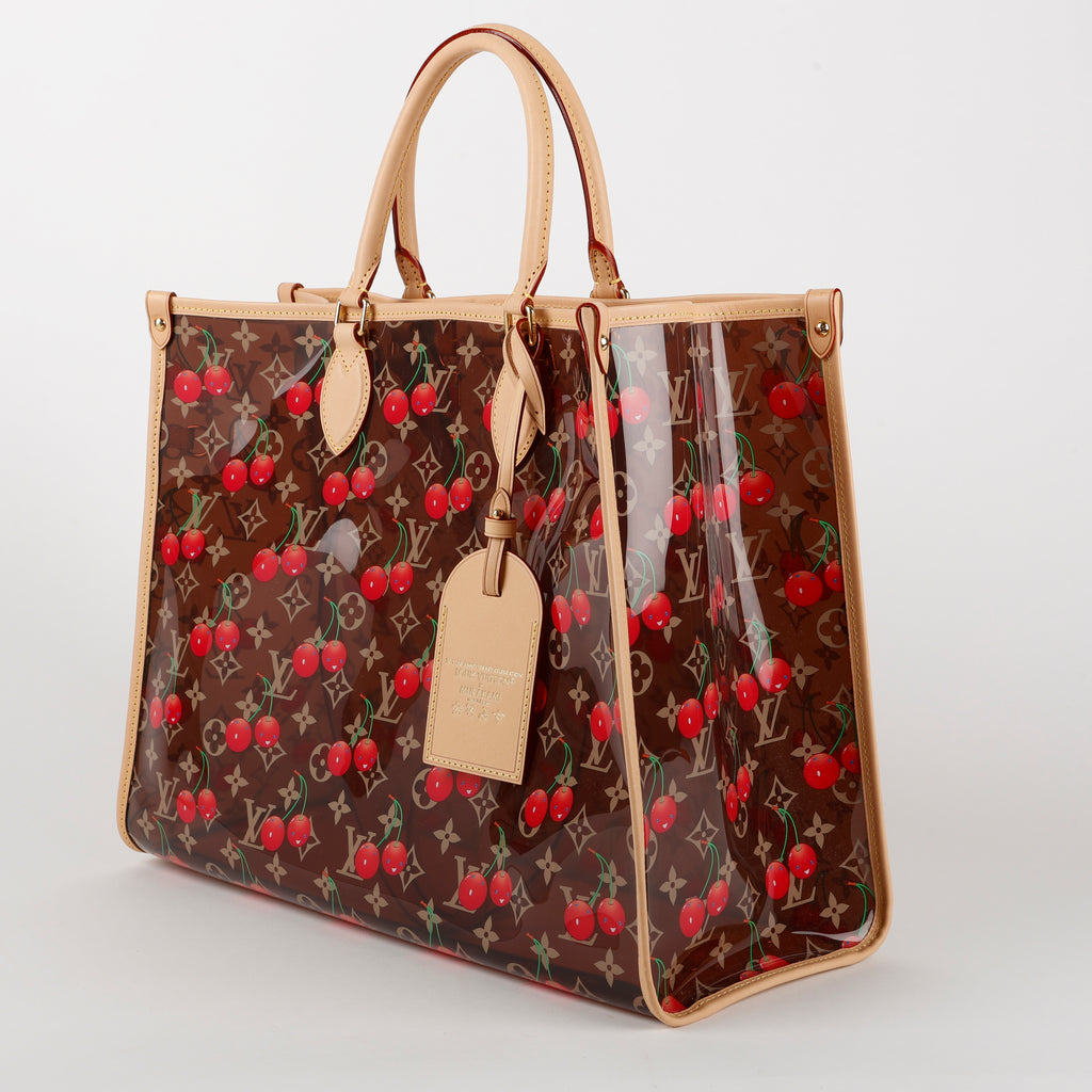 LV X TM OnTheGo GM, Clear Monogram Cerises