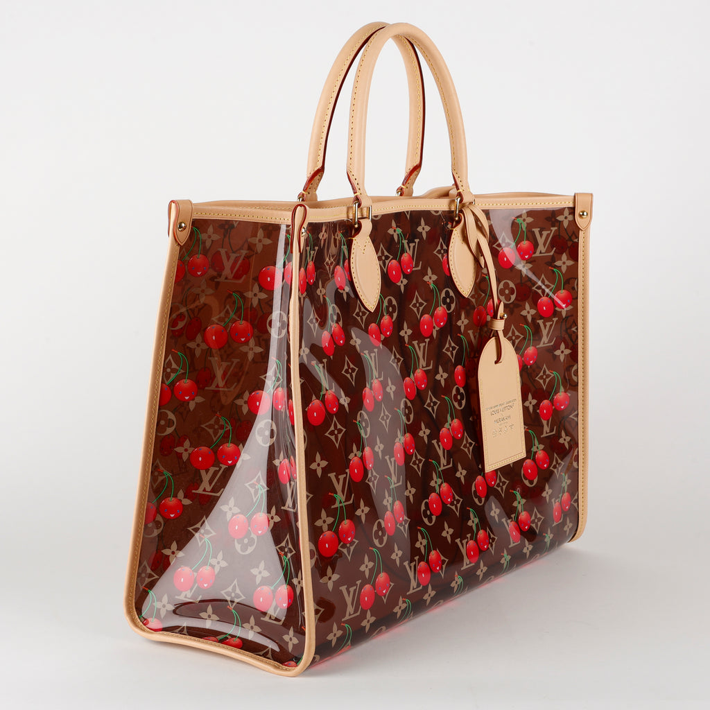 LV X TM OnTheGo GM, Clear Monogram Cerises