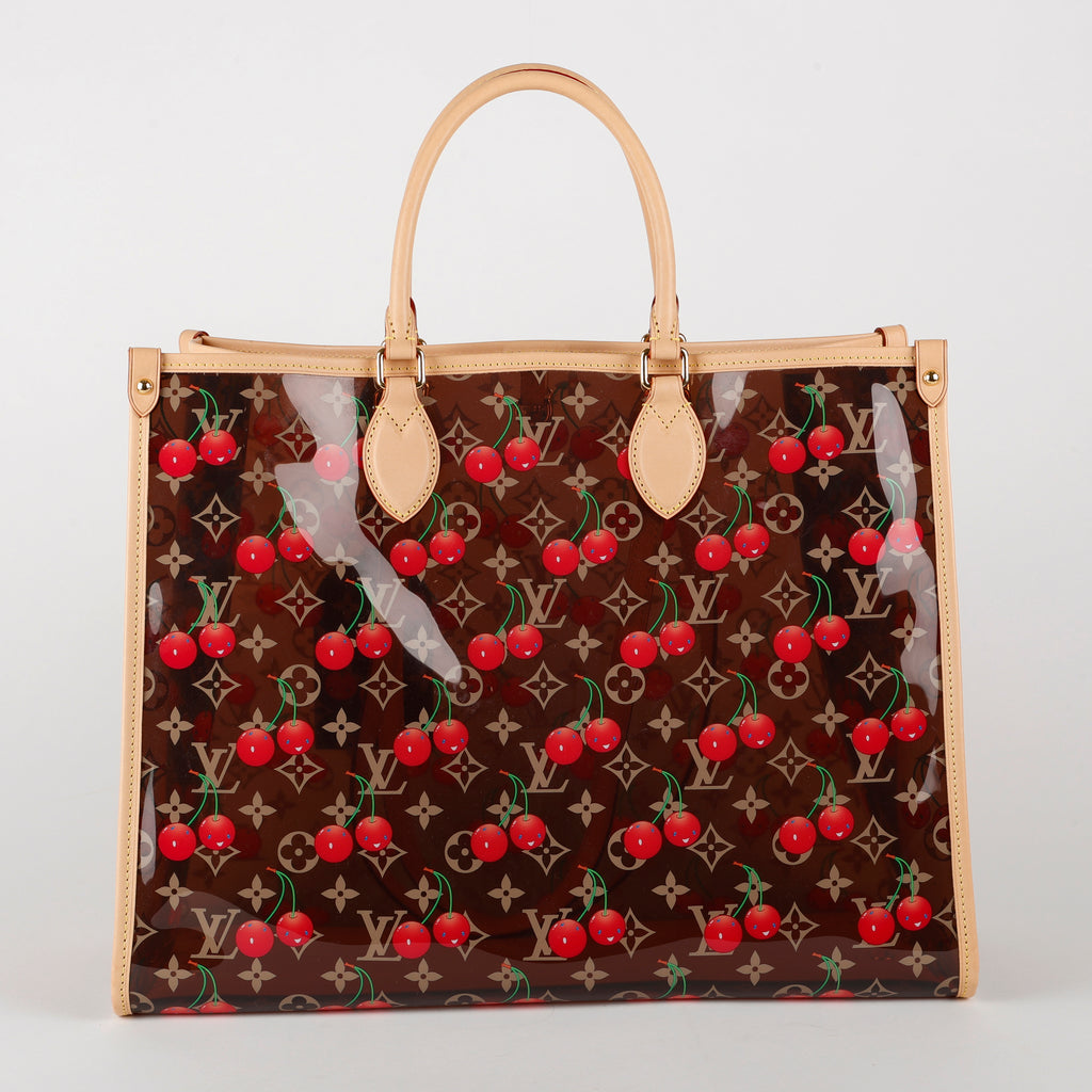 LV X TM OnTheGo GM, Clear Monogram Cerises