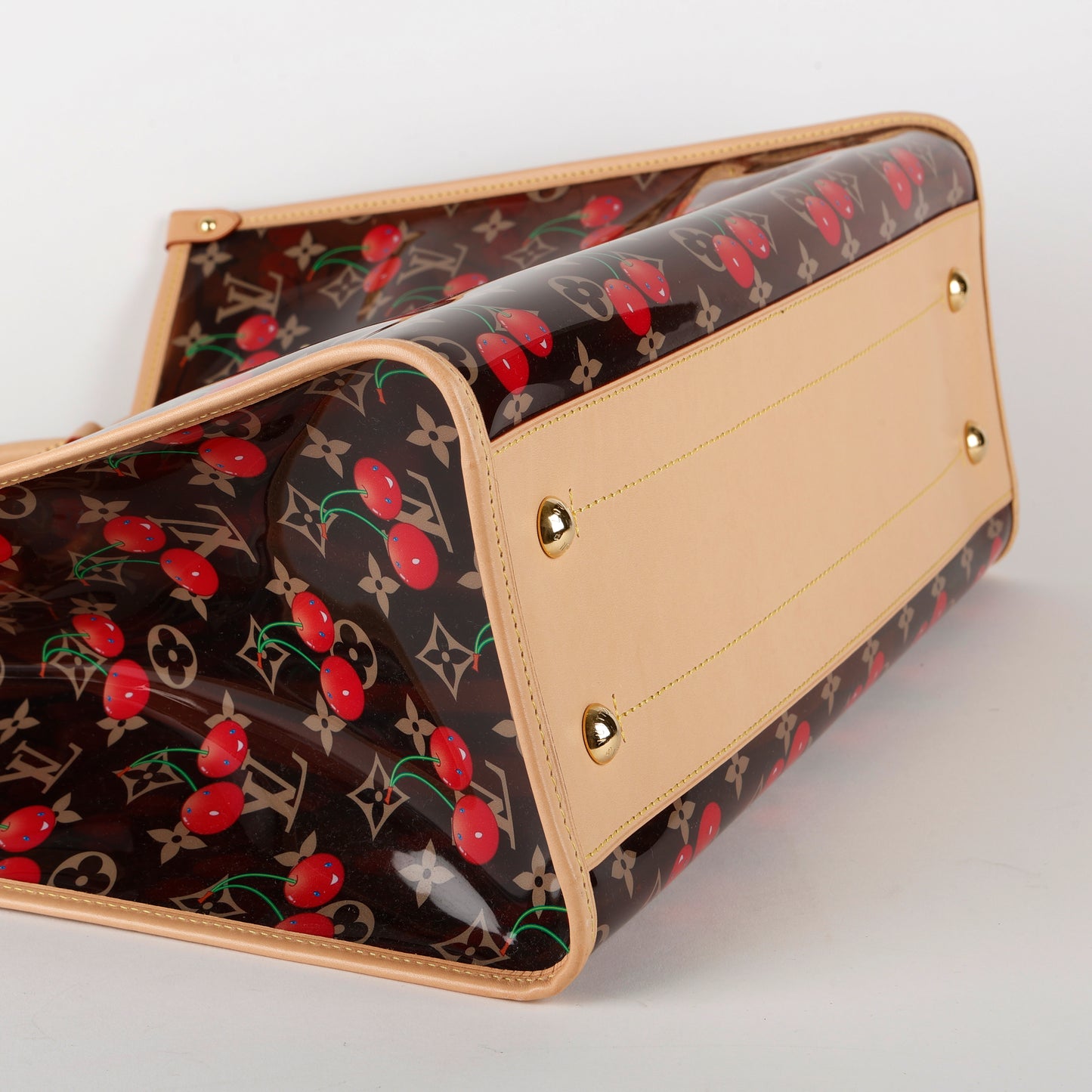 LV X TM OnTheGo GM, Clear Monogram Cerises