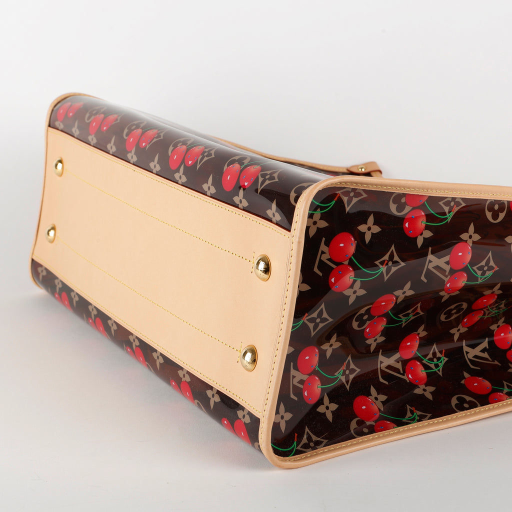 LV X TM OnTheGo GM, Clear Monogram Cerises