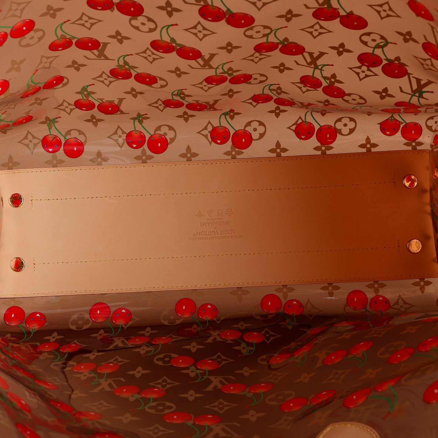 LV X TM OnTheGo GM, Clear Monogram Cerises